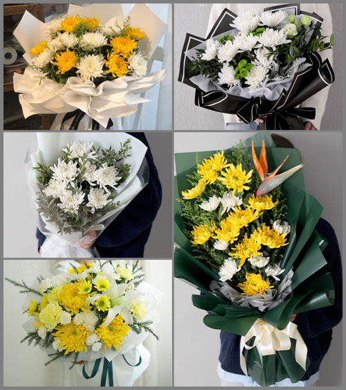 安徽滁州市明光市女山湖镇光明村白事花束代送